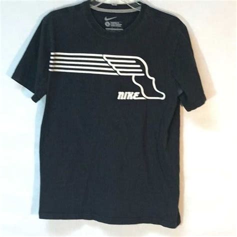 Nike Mercury Hermes Winged Feet Men’s Loose Fit Gray Tee 